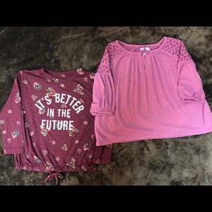 *SOLD*2 Girls Old Navy Shirts, Size 5